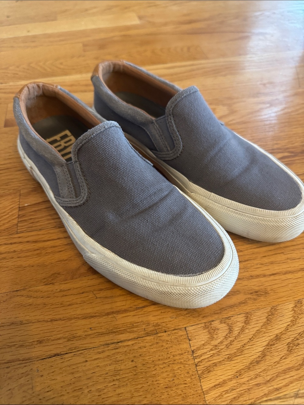 Frye Men's Slip-On Canvas Loafers - Gray